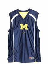 Nike Team LARGE University Of Michigan Wolverines Reversible Basketball Jersey - £38.89 GBP