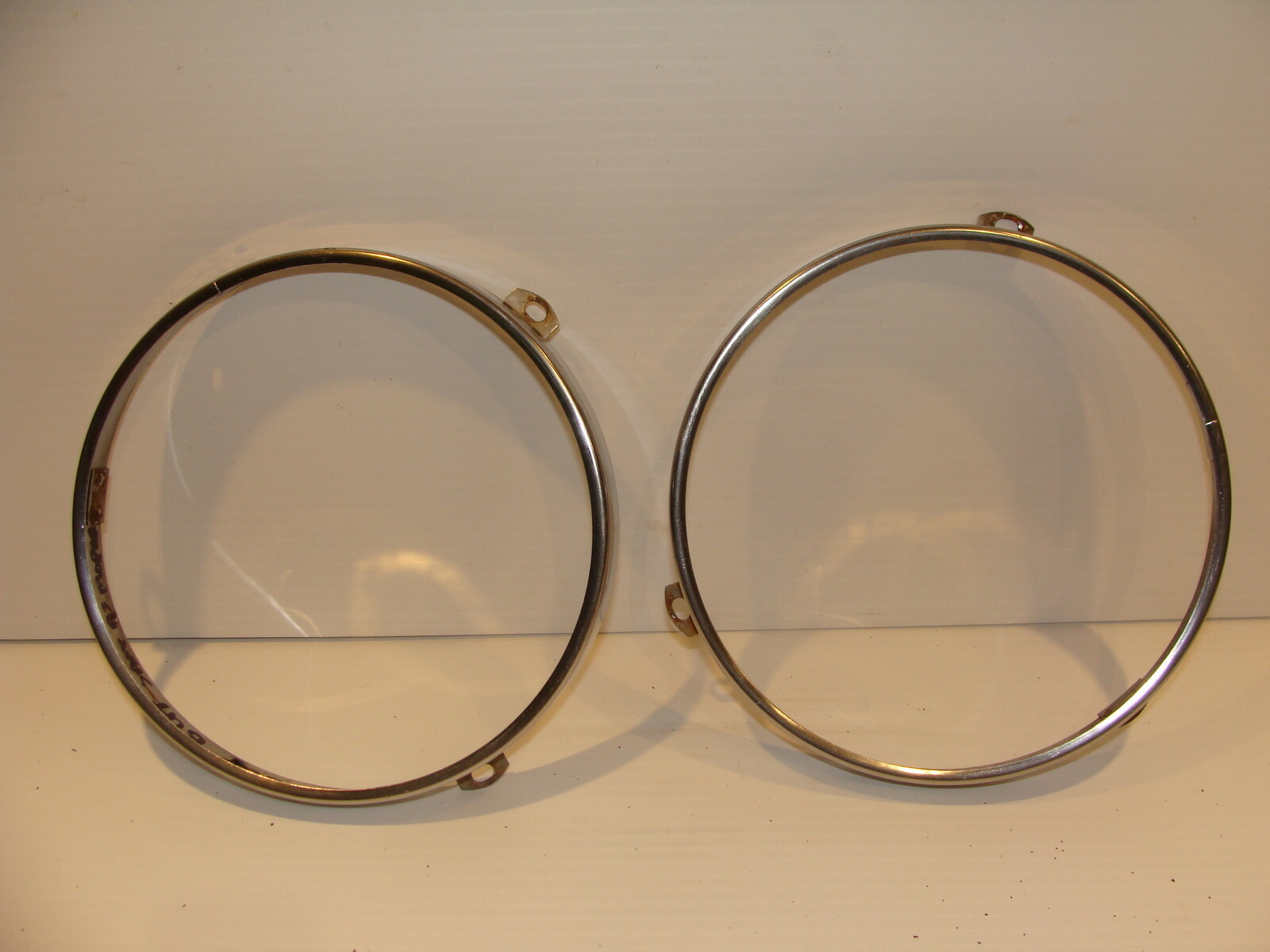 1951 JEEP HEADLIGHT RETAINING RINGS OEM WILLYS DODGE CHRYSLER PLYMOUTH 7... - $80.98