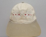 Vintage 1994 Red Wolf Beer Beige Snapback Baseball Hat Cap 90s Anheuser ... - $39.50
