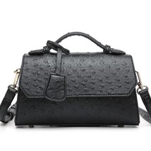 Free Customized Women Ostrich Leather Tote Bag Fashion Lady  Designer Handbags E - £141.64 GBP