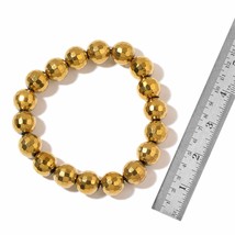 Golden Hematite Beads Bracelet (Stretchable) TGW 341.50 cts.   NEW!  #JB... - £7.84 GBP