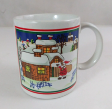 Vintage Santa Delivering Presents 3.75&quot; Coffee Cup Japan - €8,32 EUR