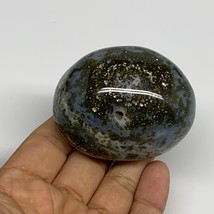181.4g, 2.4&quot;x1.9&quot;x1.6&quot; Natural Ocean Jasper Palm-Stone Orbicular Jasper, B30732 - £11.41 GBP