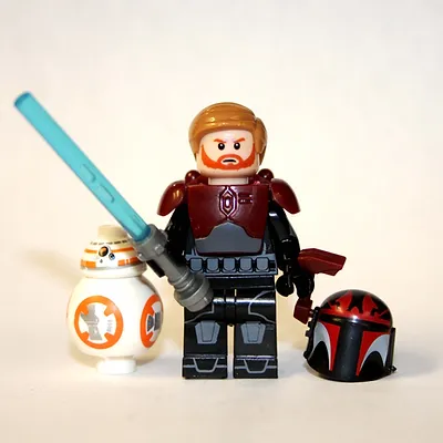 BBStore Minifigure Custom Obi Wan Kenobi Mandalorian Armor Clone Wars Star Wars - £5.19 GBP