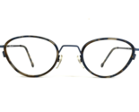 Vintage La Eyeworks Gafas Monturas SAM Mate Azul Carey Marrón 48-20-125 - $69.55