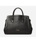 New Kate Spade Knott Pebble Leather Large Satchel Leather Black with Dus... - $3,310.90 MXN