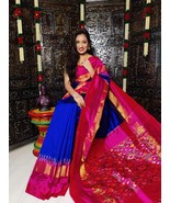 sambalpuri Odisha Upgrade Your Ethnic Wardrobe with New Pure Ikat Silk S... - $546.14 CAD