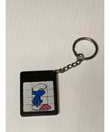 Vintage Smurfs Tile Slide Picture Puzzle Game Keychain Toy - £7.86 GBP