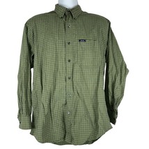 Chaps Ralph Lauren Men&#39;s Tattersall Check Green Dress Shirt Size M - $25.94