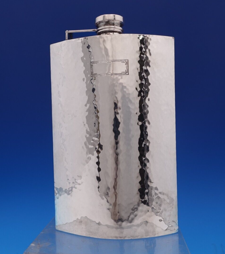 Van Dyke by International Sterling Silver Flask 3/4 Pint 7 1/2&quot; x 4 1/2&quot;... - $701.91