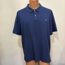 Vineyard Vines XL Edgartown Polo Blue Cotton Blend Short-Sleeve Polo Shirt - £32.98 GBP