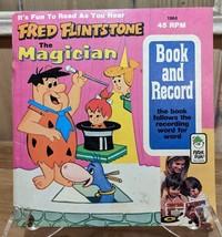 Fred Flinstone The Magician Book And Record 45 Kids Book Vintage 1974 Peter Pan - £7.46 GBP