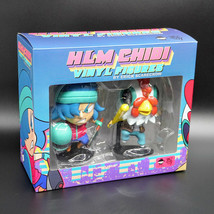 Hotline Miami Vigilante &amp; Assassin Chibi Figure Set Vinyl HLM Statue Jacket - £75.95 GBP