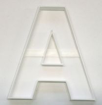 Letter A 4 Inch Uppercase Capital Block Font Cookie Cutter USA PR4214 - £3.13 GBP