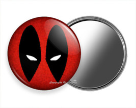 Deadpool Crimson Face Mask Super Hero Comics Purse Makeup Hand Mirror Gift Idea - £10.98 GBP+