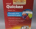 Intuit Quicken Deluxe edition 2014 Windows Financial Software CD Debt Bu... - $62.89