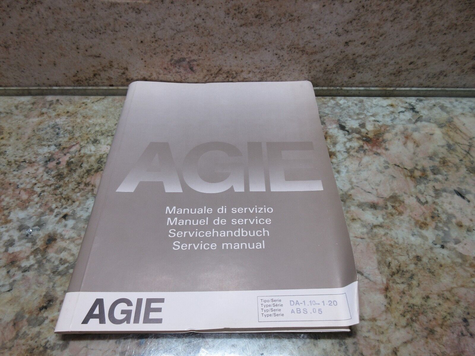 AGIE 120 EDM AGIE CUT INSTRUCTION SERVICE MANUAL DA-1.10-1.20 ABS.05 CNC - $50.98