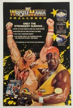 WWF Wrestlemania Challenge Nintendo NES Hulk Hogan Print Advertisement Ad 1990 - $18.80