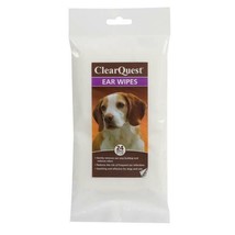 24 Ct Pet Ear Cl EAN Sing Large 7x8&quot; Wipes Pad Dog Cat Grooming Cleaning Cleaner - £3.98 GBP