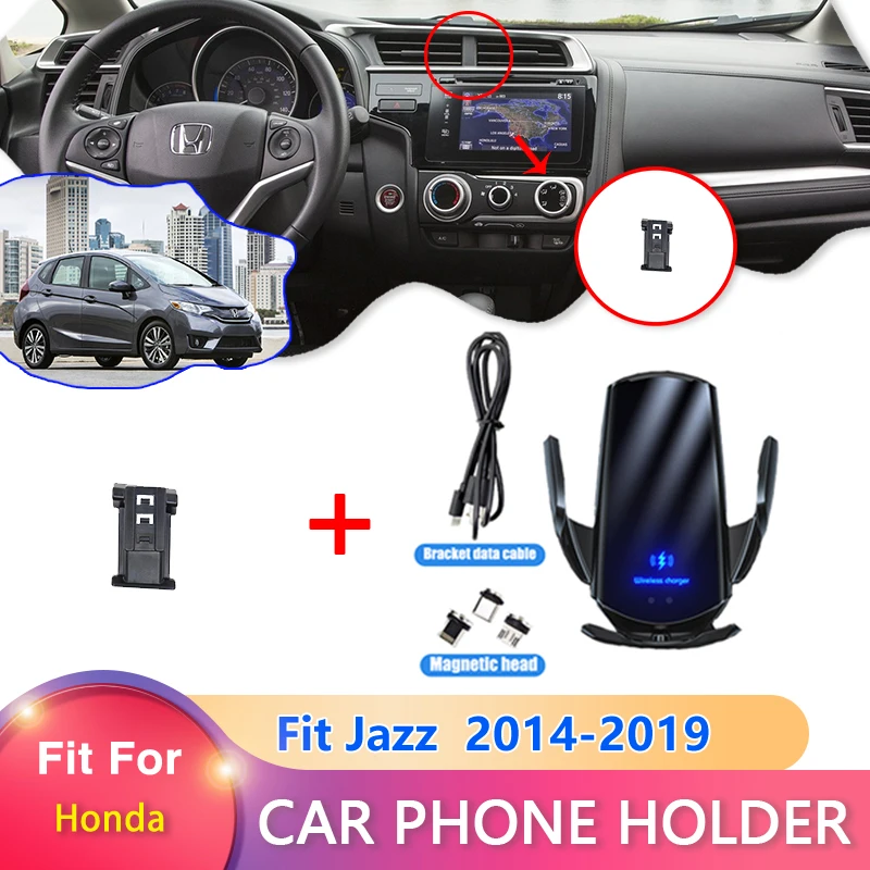 Car Mobile Phone Holder for Honda Fit Jazz GK5 2014 2015 2016 2017 2018 2019 - £15.63 GBP+