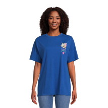 Tom &amp; Jerry Juniors  Graphic Embroidery T-Shirt, Size S (3-5) Color Blue - £12.21 GBP