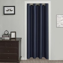 Navy W39 X L78 Inch Doorway Curtain Panel Room Divider Solid Blackout 78 Inch - £30.51 GBP