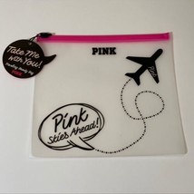 Victoria&#39;s Secret Pink Skies Ahead Clear Small Travel Bag - $11.99