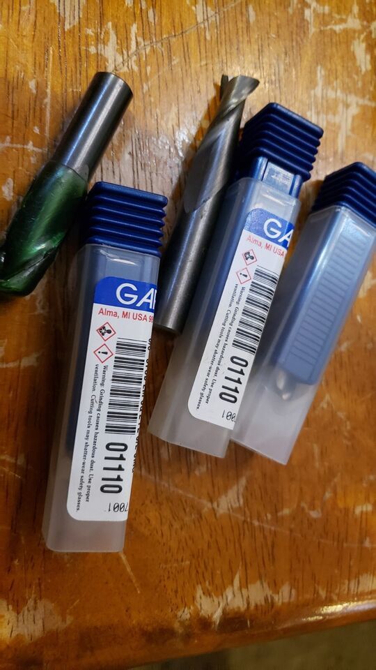 NEW Garr 160M 3/8&quot; SQ End Mill 2-Flute 5/8&quot; F/L / 2&quot; OAL *TiALN* # 01110 - $22.79