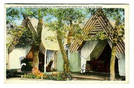 Last of the Tent Dwellers as They Summer Here Postcard Oak Bluffs Massachusetts - £9.27 GBP