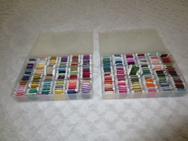 2 Cases Dmc Cross STITCH/EMBROIDERY Cotton FLOSS--by Number--approx. 259 Bobbins - $45.00