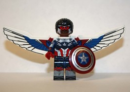 Building Block Patriot Falcon Captain America  Marvel Minifigure Custom Toys - £4.78 GBP