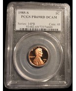 1985 S 1C Lincoln Cent Proof PCGS PR69DCAM - $25.80 CAD