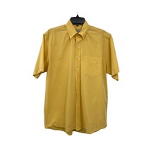 Cutter &amp; Buck Shirt Mens S Used Yellow Plaid Button Down - £11.98 GBP