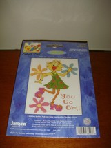 Janlynn Suzy&#39;s Girl You Go Girl! Cross Stitch Kit - $9.99