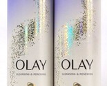 2 Bottles Olay 17.9 Oz Cleansing &amp; Renewing B3 &amp; Retinol Nighttime Body ... - £29.22 GBP