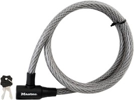 6 Foot Long, Keyed Bike Lock Cable Lock, 8155D From Master Lock. - £42.44 GBP
