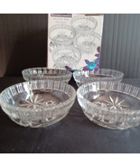 GodInger Studio Silversmiths Alessandra Collection 4  Bowls Fine Crystal... - $16.38 CAD