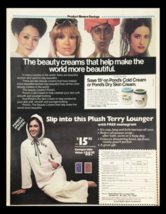 1978 Pond&#39;s Cold Cream &amp; Plush Terry Lounger Circular Coupon Advertisement - £14.90 GBP