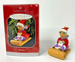 1998 Hallmark Maxine Sled Ornament U60/6446 - £10.21 GBP