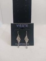 Vintage Vieste Crystal Earrings, - $25.00