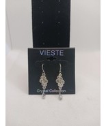 Vintage Vieste Crystal Earrings, - $465.99 MXN
