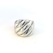 David Yurman Authentic Estate Cable Dome Ring 7.75 Silver DY424 - £227.08 GBP