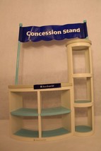 American Girl Concession Stand w/sign Banner White Blue Retired Stand si... - $79.95