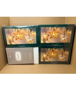 New Hallmark 2005 Starlight Set Of 3 Ornaments &amp; Power Supply Box Christmas - $84.15