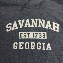 Gildan Heavy Cotton SAVANNAH GEORGIA Mens Gray Short Sleeve Crewneck T-Shirt 5XL image 3