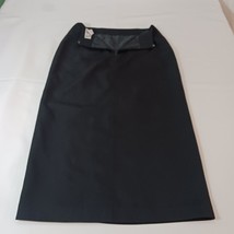 Focus 2000 By Charles Glueck Woman’s Back Zip & Slit Pull-On Black Skirt Size 8 image 14