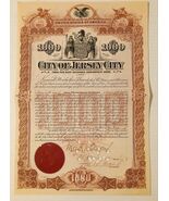City of Jersey City - Original Bond Certificate Signed by the Mayor of J... - $19.63 CAD