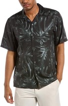Theory Men&#39;s Noll Bold Palm Print Camp Collar Shirt in Balsam Multi M047... - £54.70 GBP