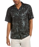Theory Men&#39;s Noll Bold Palm Print Camp Collar Shirt in Balsam Multi M047... - £56.06 GBP