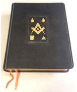 HOLMAN MASONIC KJV BIBLE Incl. Freemasonry Section LRG 1956 LUXURY EDITI... - £117.15 GBP